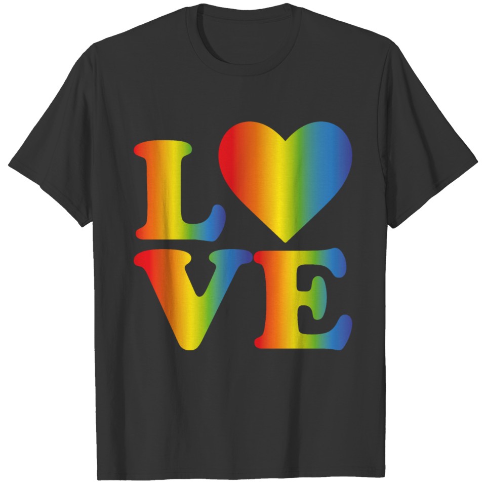 Love Lgbt Rainbow T Shirts