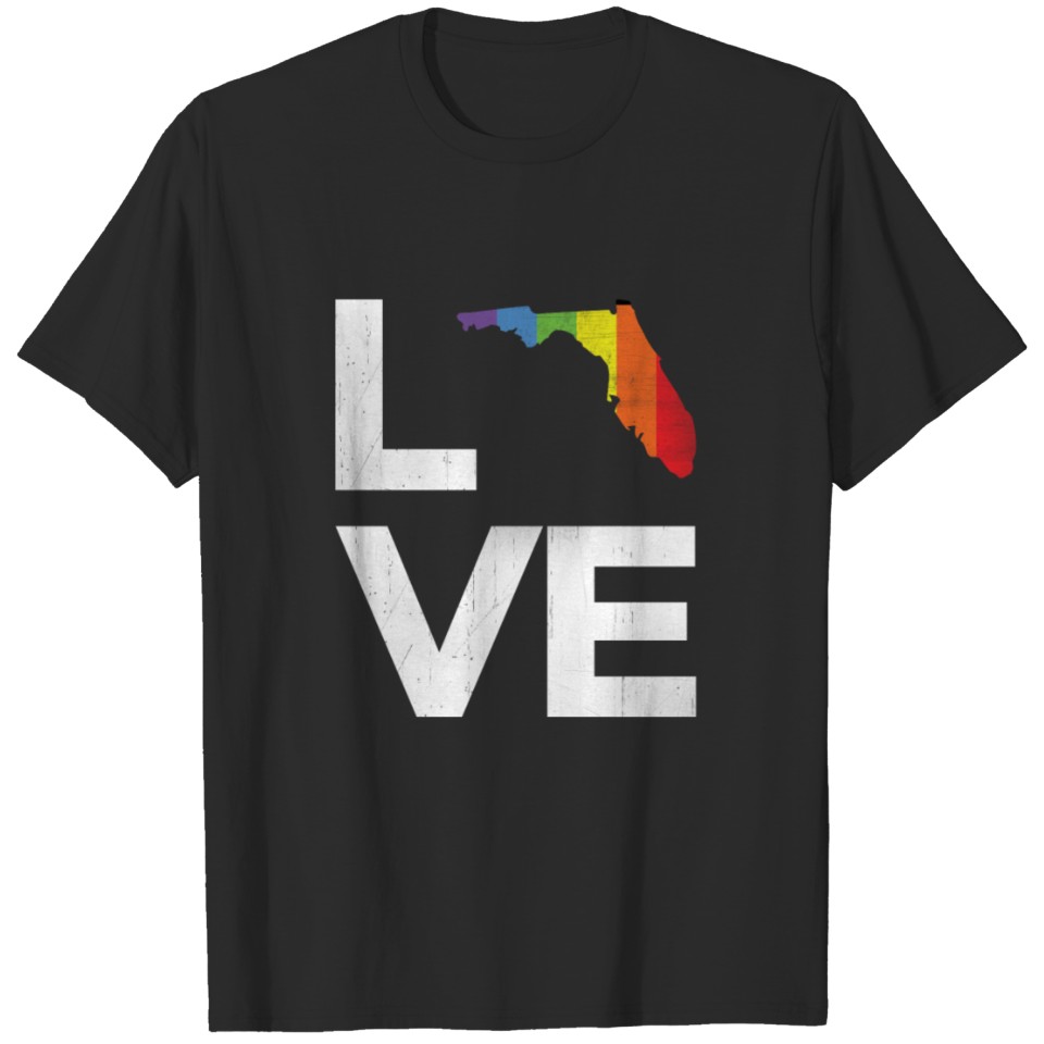 Love Orlando Florida T Shirt For Lgbt Gay Pride T-Shirt