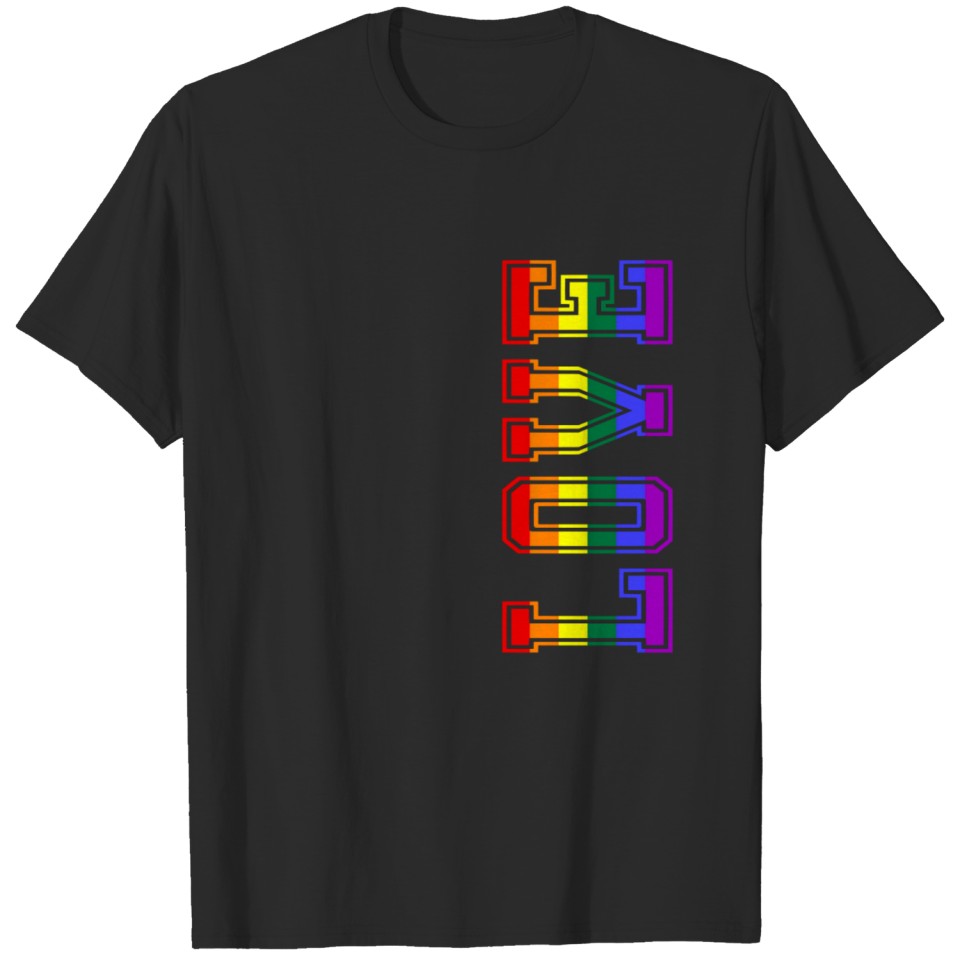 Love - Rainbow - Lgbt - Gay - Lesbian - Csd T-Shirt