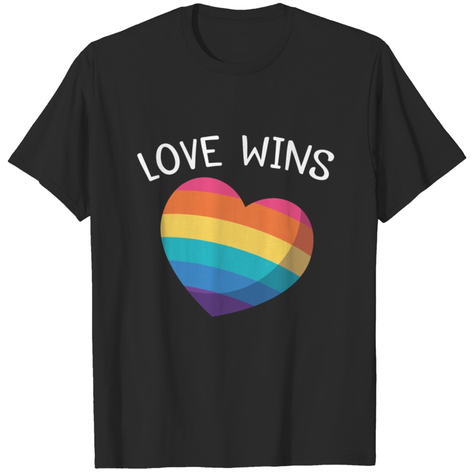 Love Wins Herz Lgbt Present T-Shirt