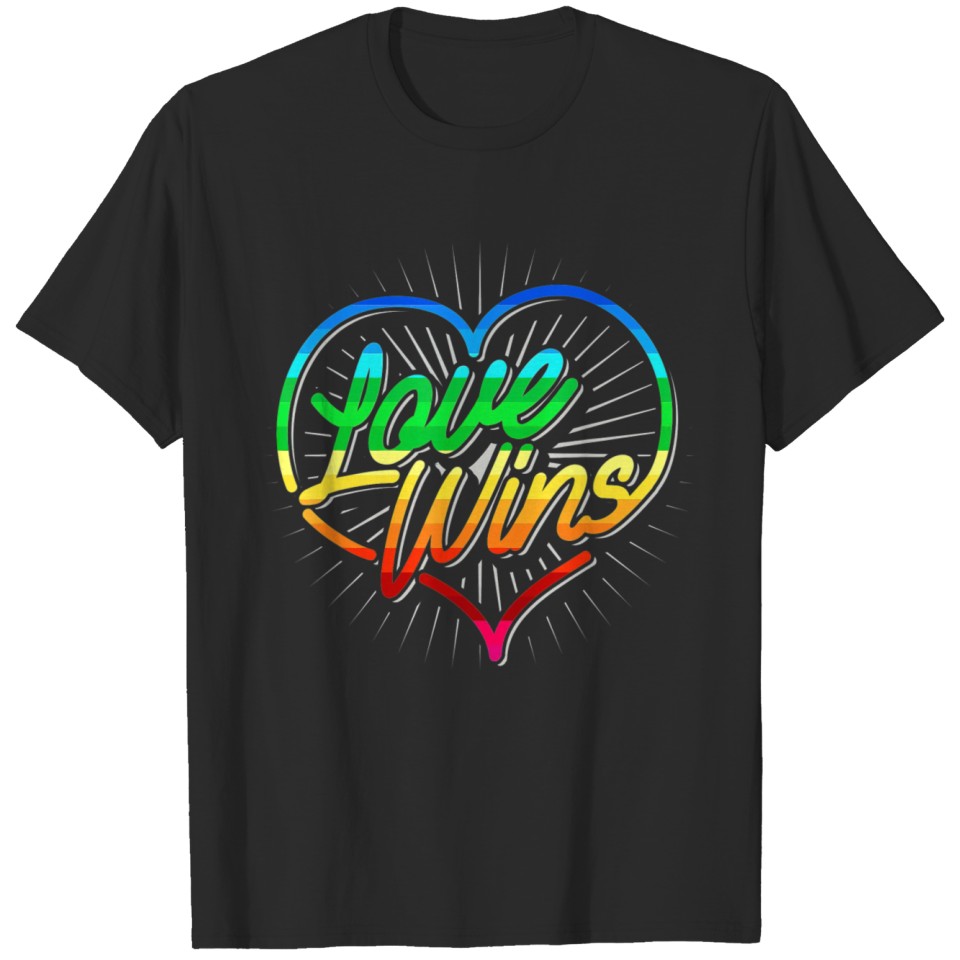 Love Wins Lgbt Pride Lesbian Gay Bisexual T-Shirt