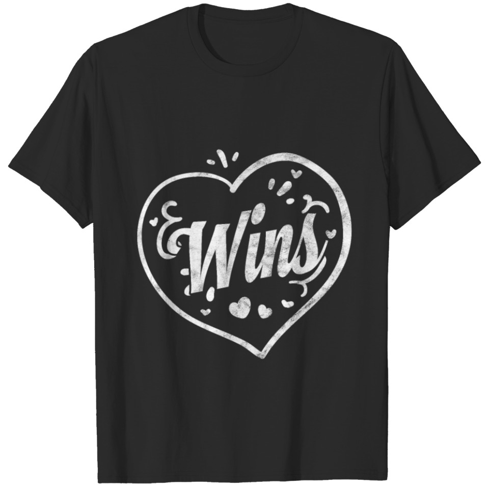 Love Wins Retro Gay Lesbian Heart Positivity Lgbt T-Shirt