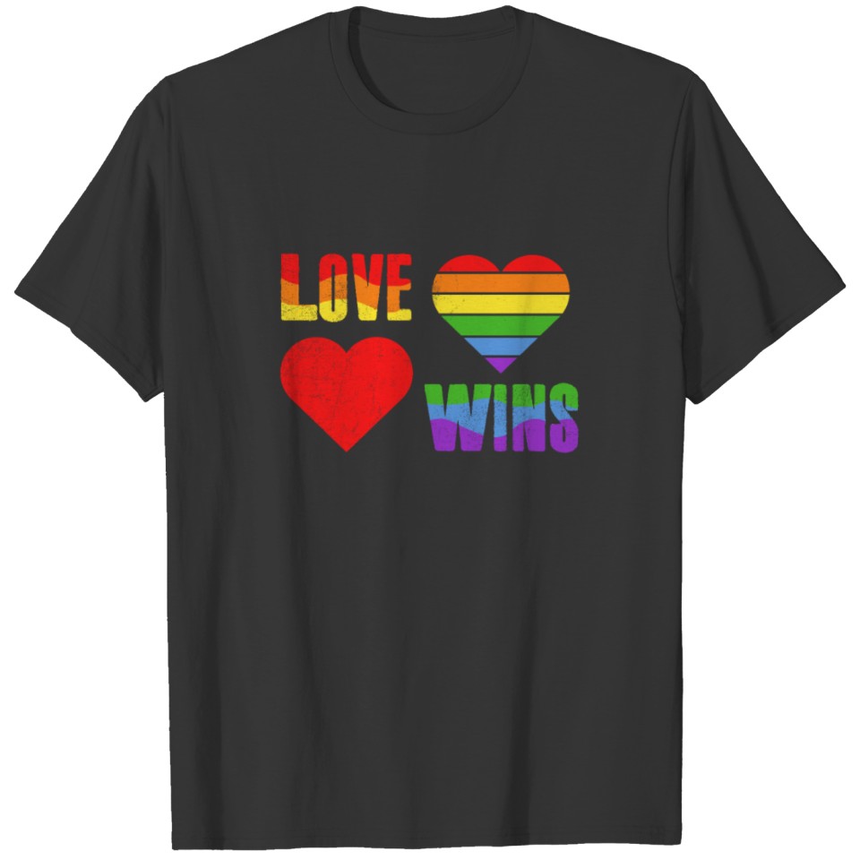 Love Wins T Shirts Lgbt Gay Lesbian Pride Equal Right