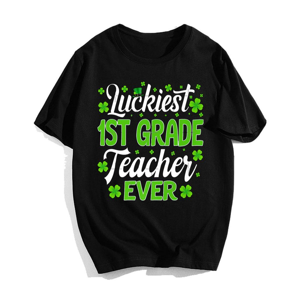 Luckiest 1St Grade Teacher St Patricks Day School T-Shirt, Premium Shirt