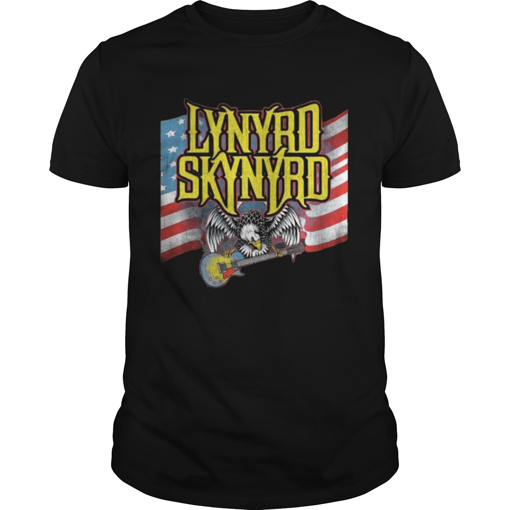 Lynyrd Skynyrd American Flag Eagle Guitar Shirt, Premium Shirt