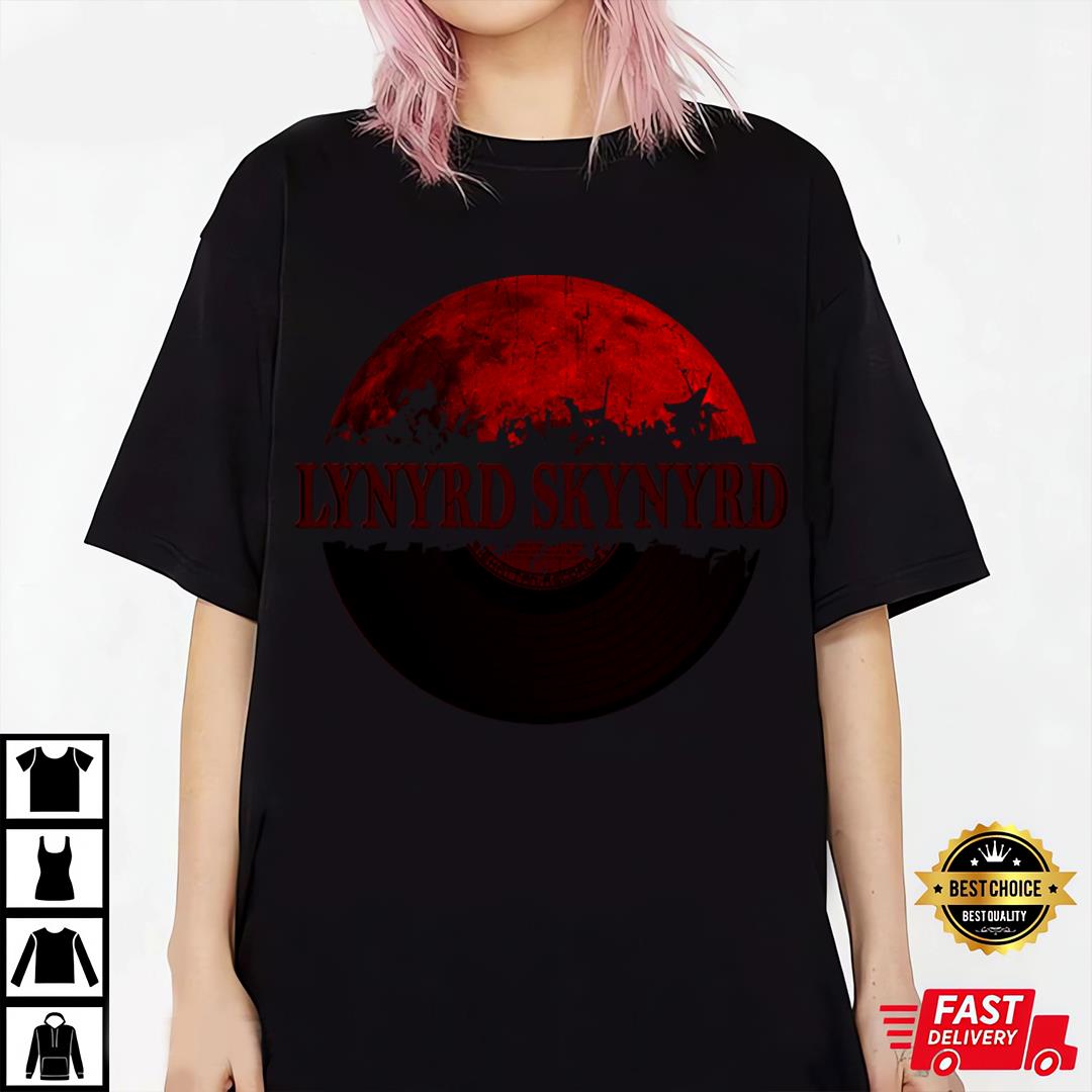 Lynyrd Skynyrd Blood Moon Vinyl Vintage T-Shirt, Premium Shirt