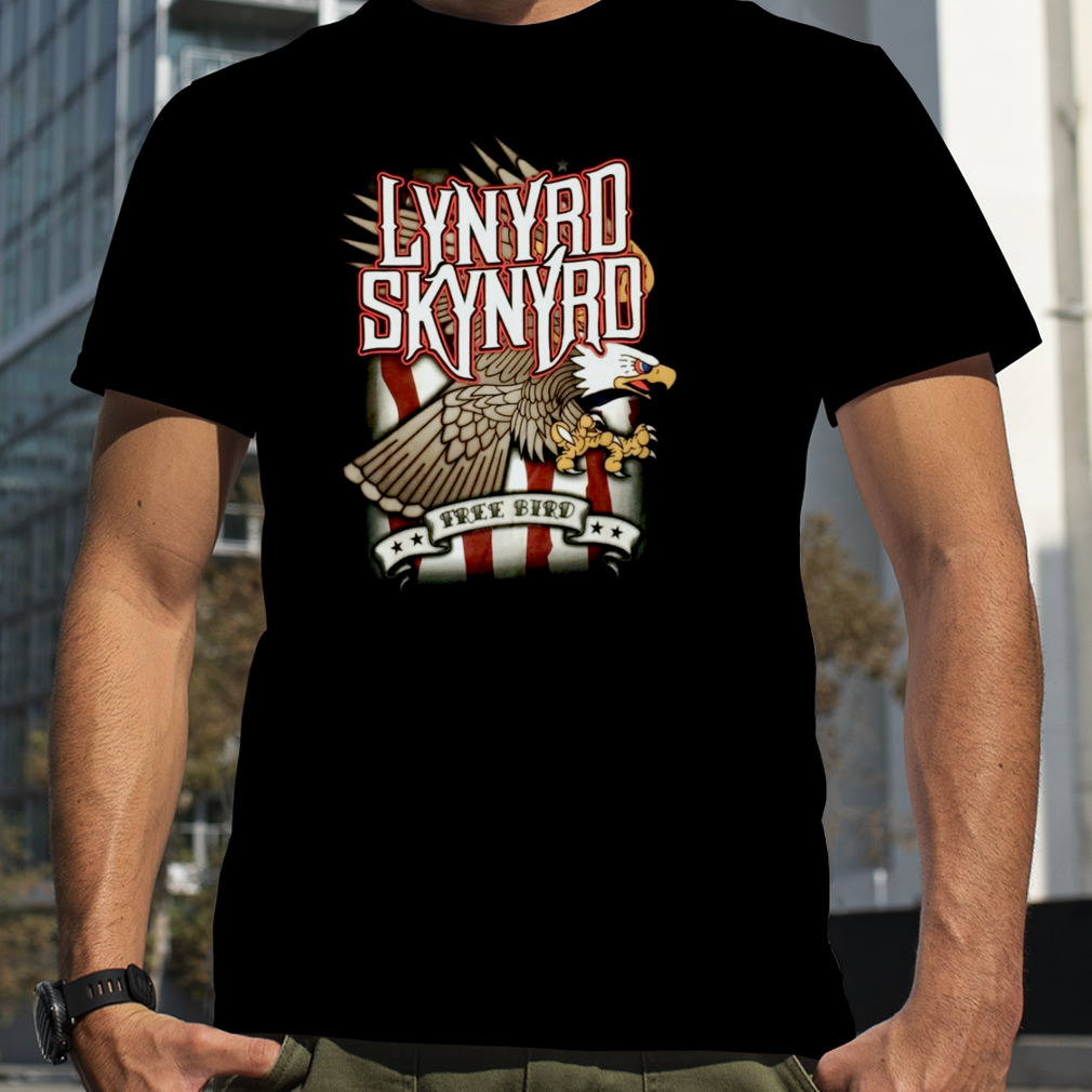 Lynyrd Skynyrd Free Bird Eagle Usa Flag T Shirt, Premium Shirt