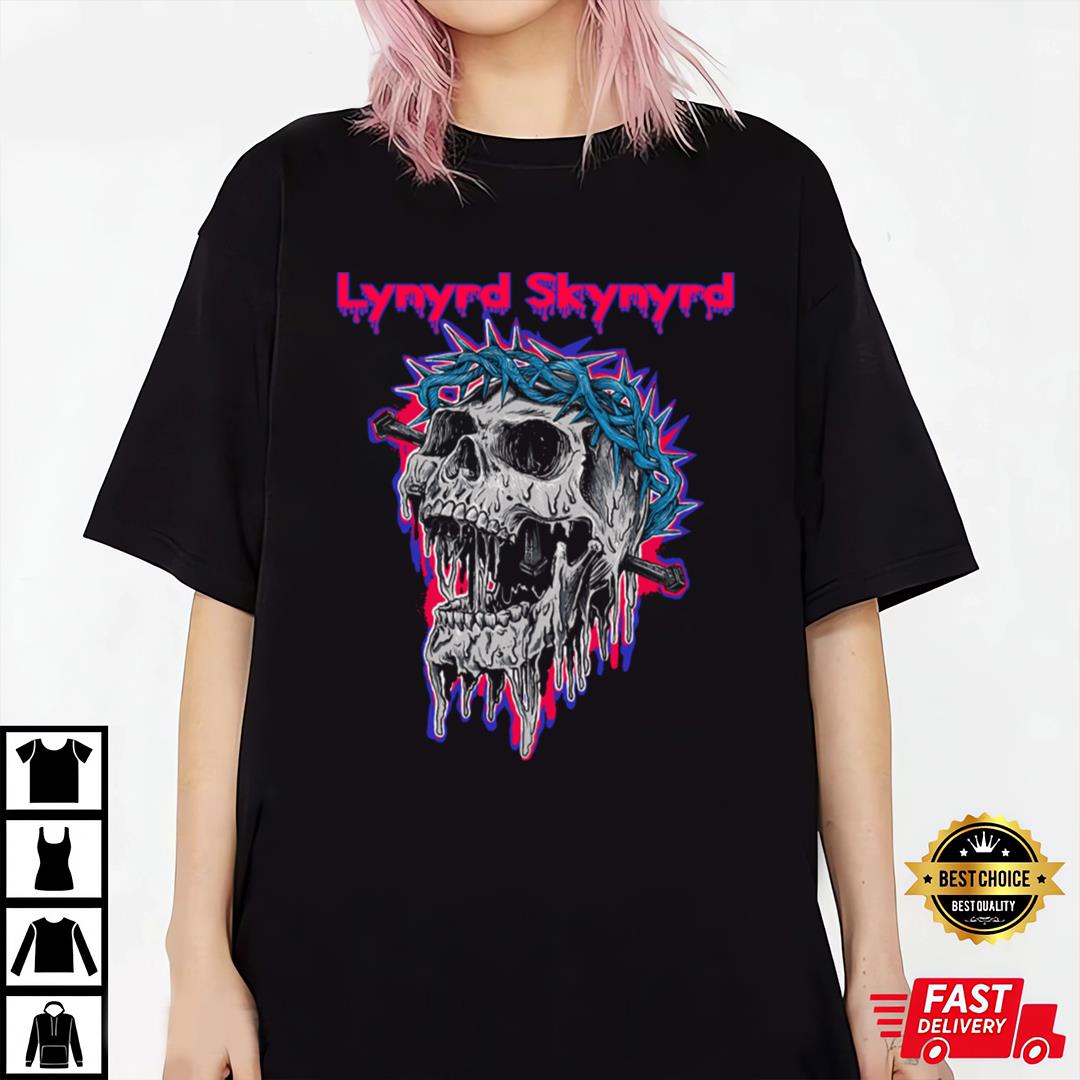 Lynyrd Skynyrd Skull T-Shirt Gift For Fan, Premium Shirt