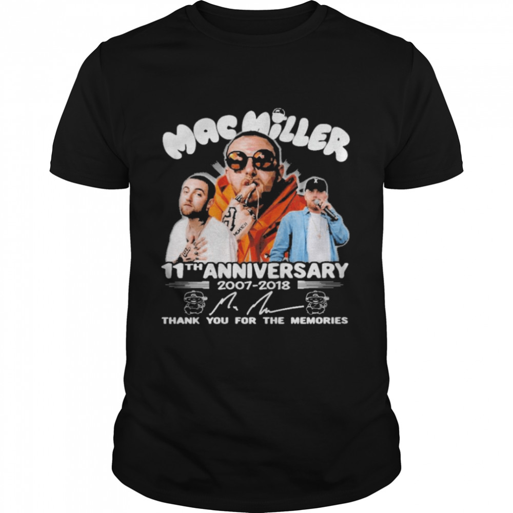 Mac Miller 11Th Anniversary 1007 1018 Thank You For The Memories Shirt, Premium Shirt