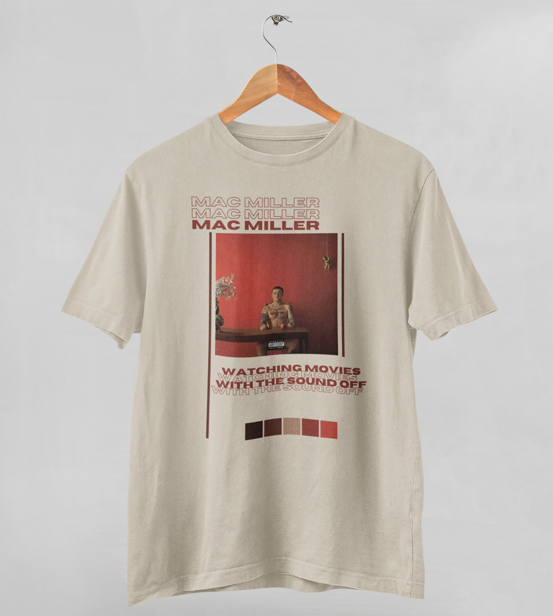Mac Miller Shirt, Mac Miller Album Cover Shirt, Watching Movies With The Sound Off Album Cover Shirt