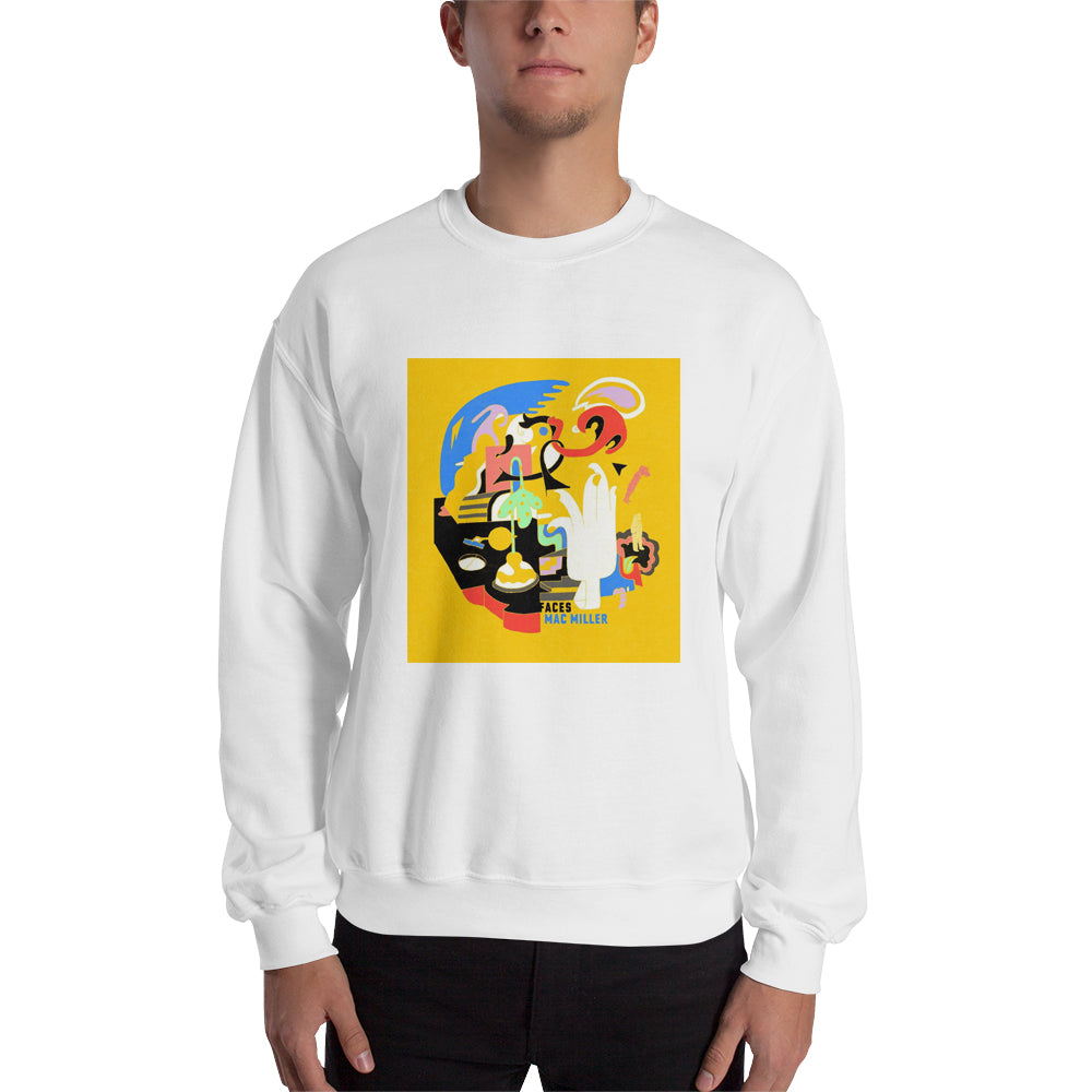 Mac Miller Sweatshirt Music Faces Logo Homage Sweatshirt Special Gift Sweatshirt