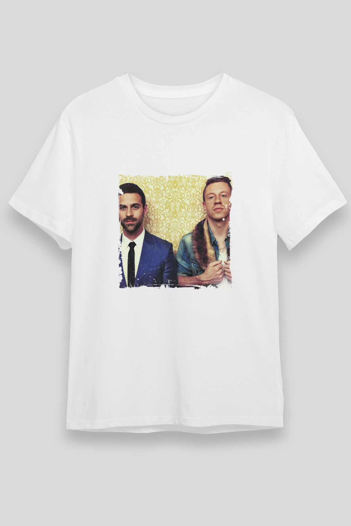 Macklemore Unisex White Graphic T-Shirt, Premium Shirt, Streetwear