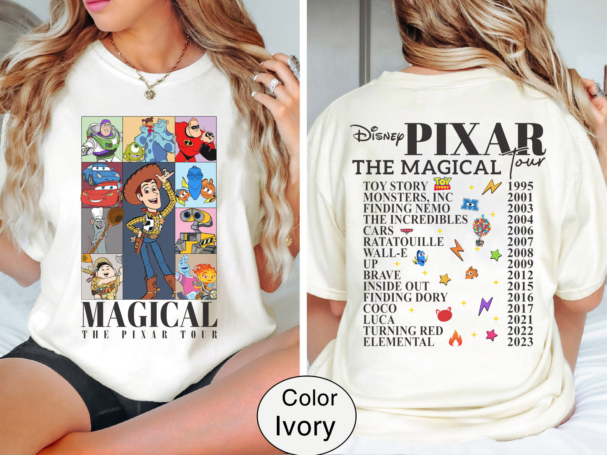 Magical The Pixar Tour Comfort Color Shirt, Pixar Eras Tour Shirt, Disney Shirt