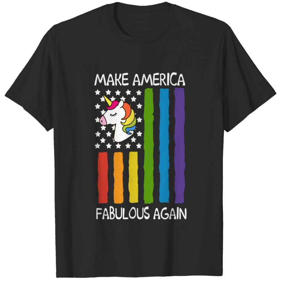 Make America Fabulous Again T Shirt Lgbt T-Shirt