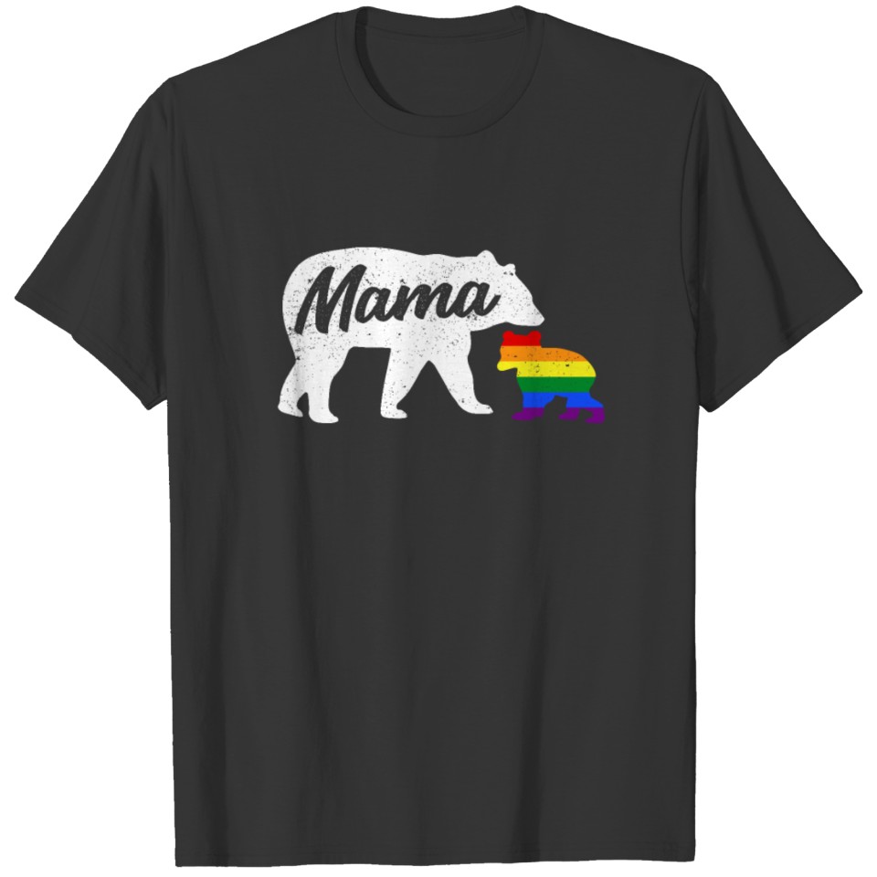 Mama Bear Rainbow Cub Lgbt T Shirts