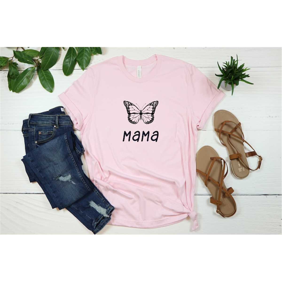 Mama Butterfly Shirt, Mom Shirt, Mama Shirt, Mother'S Day Shirt, Mother'S Day Gift