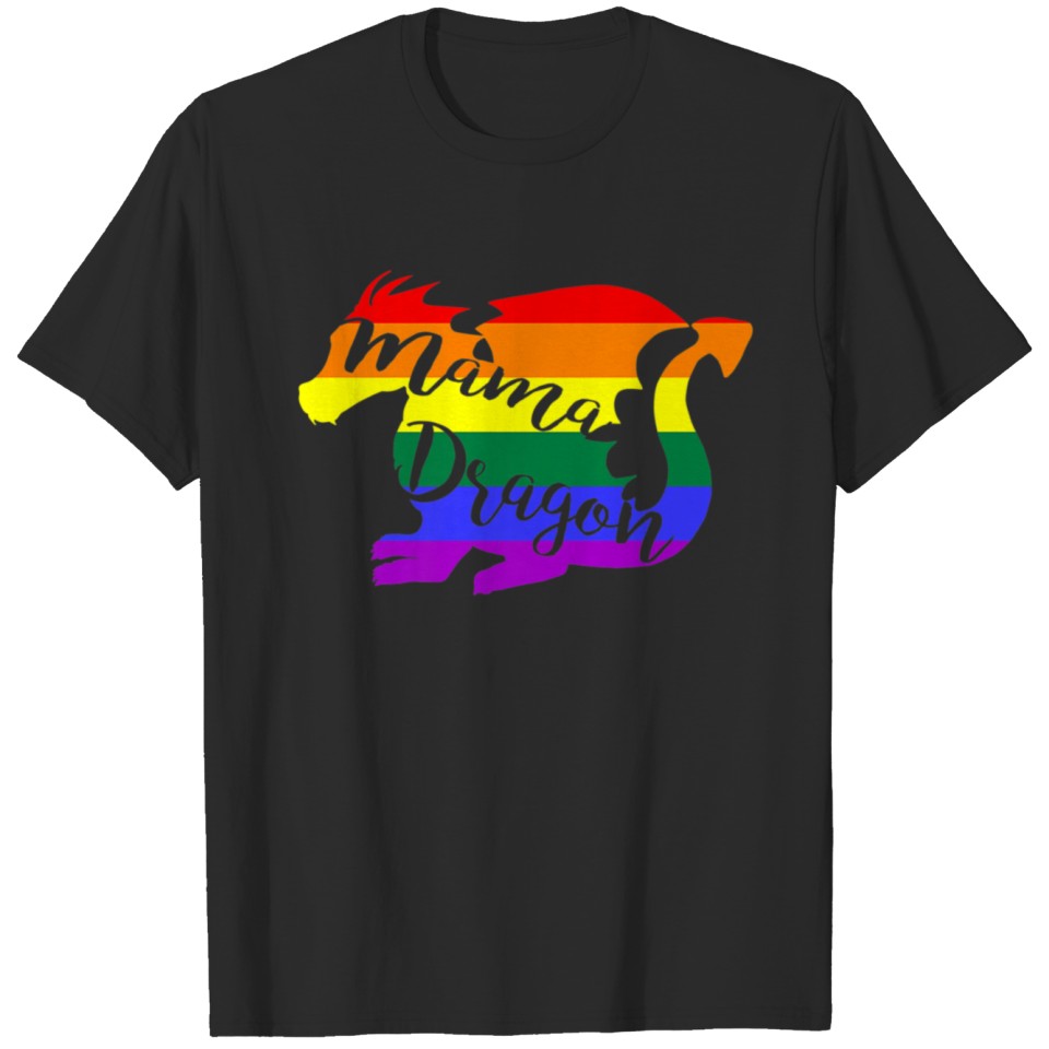 Mama Dragon Lgbt T Shirt Halloween Christmas Funny T-Shirt