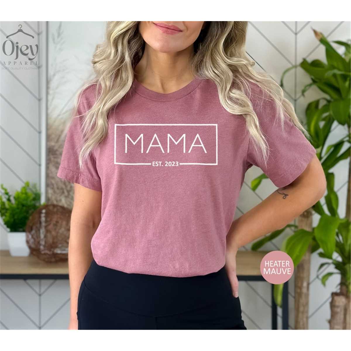 Mama Est 2023 Undefined T-Shirt, Mom Shirt, Mama T- Shirt, Premium Shirt
