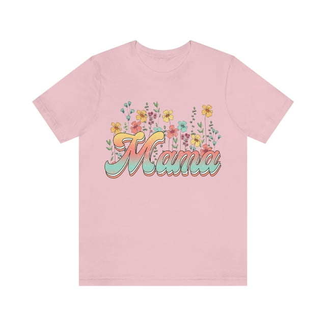 Mama, Flowers, Mother'S Day Gift, Graphic T-Shirt