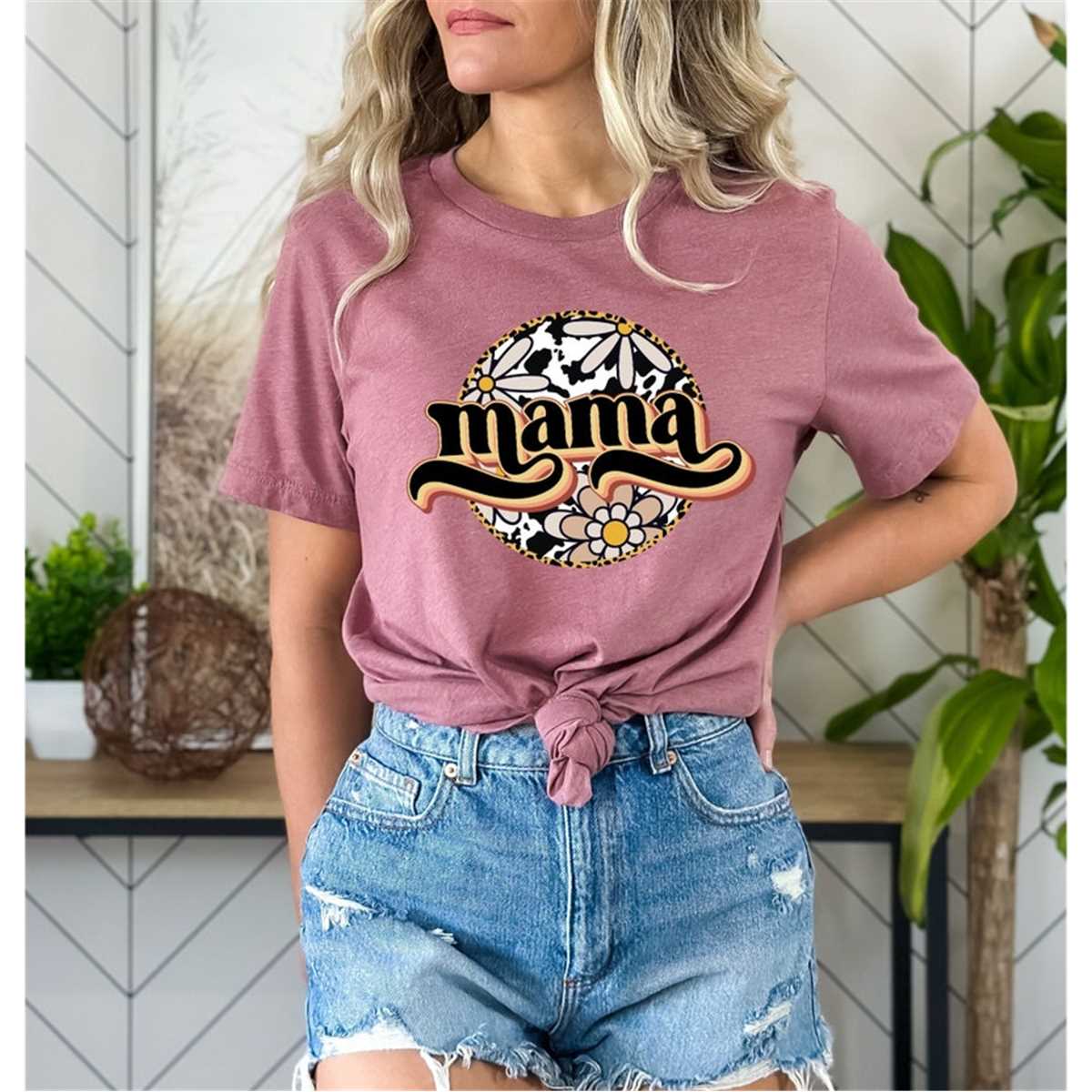 Mama Flowers Shirt, Mom Shirt, Mama Shirt, Mother's Day Shirt, Premium Shirt