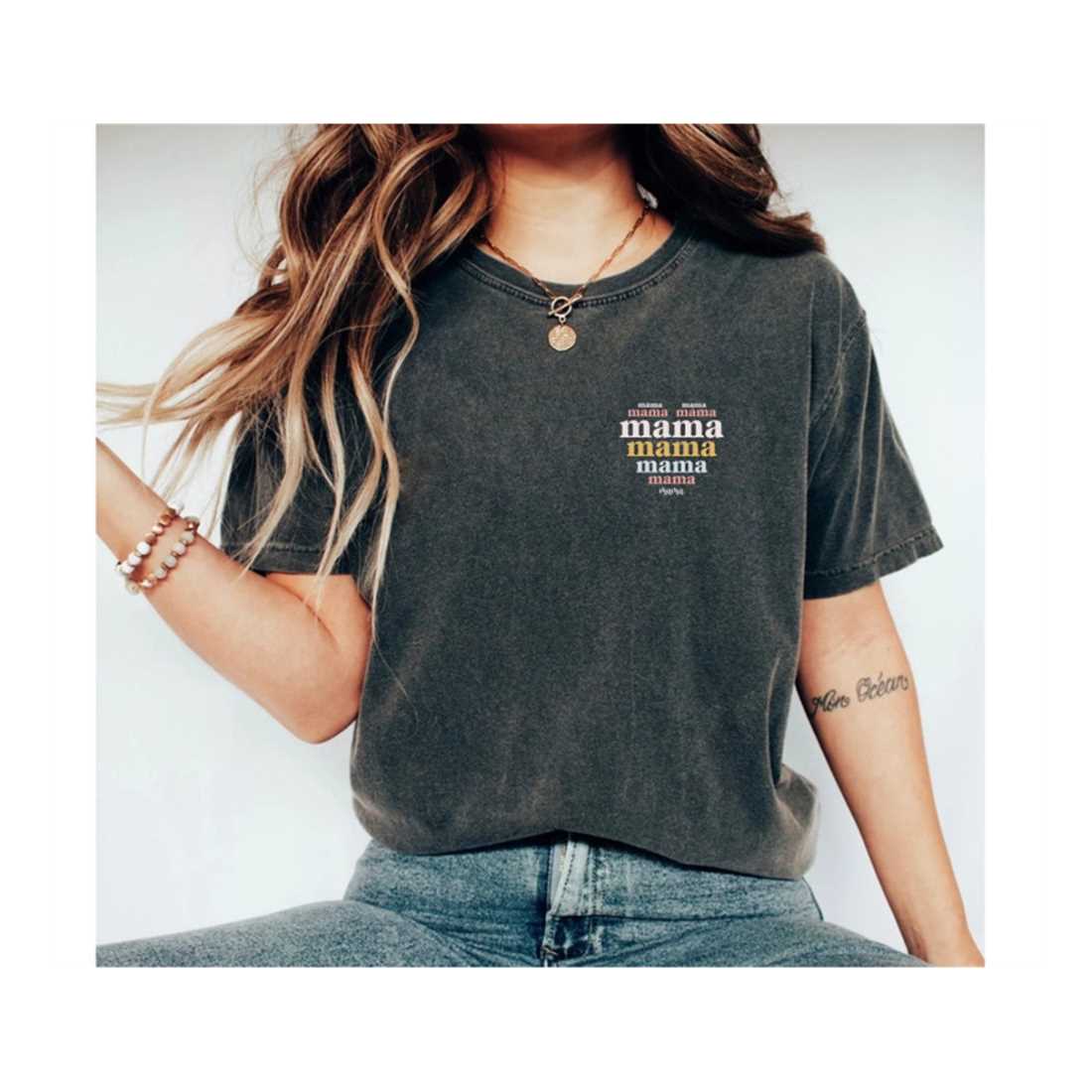 Mama Heart Mother'S Day Shirt Mama Shirt, Mom Shirt, Mama T- Shirt, Premium Shirt