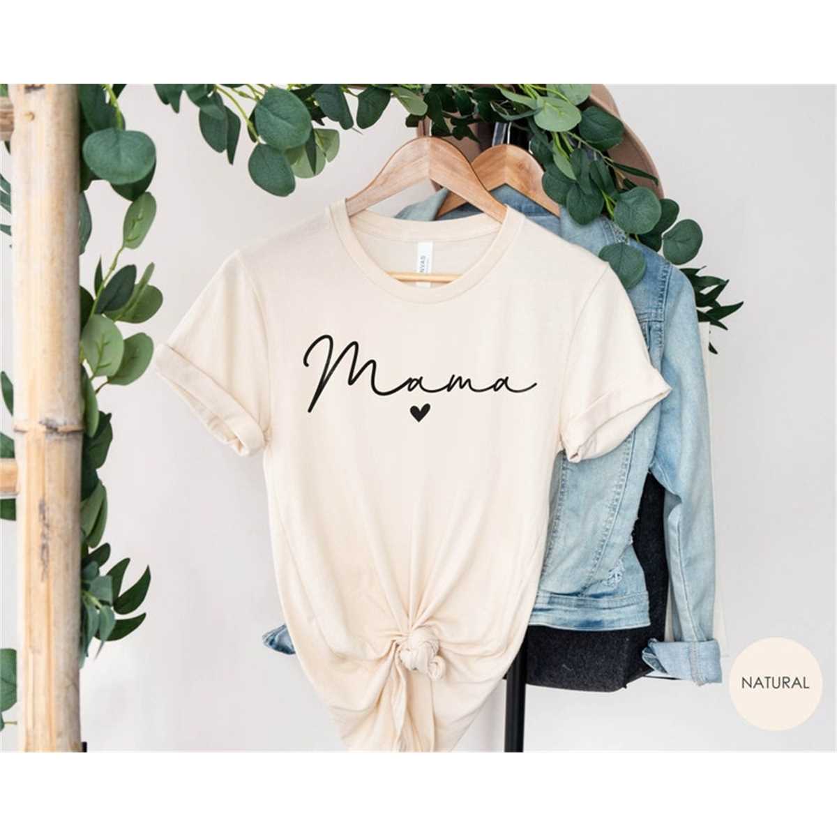 Mama Heart T-Shirt, Mom Shirt, Mama T- Shirt, Premium Shirt