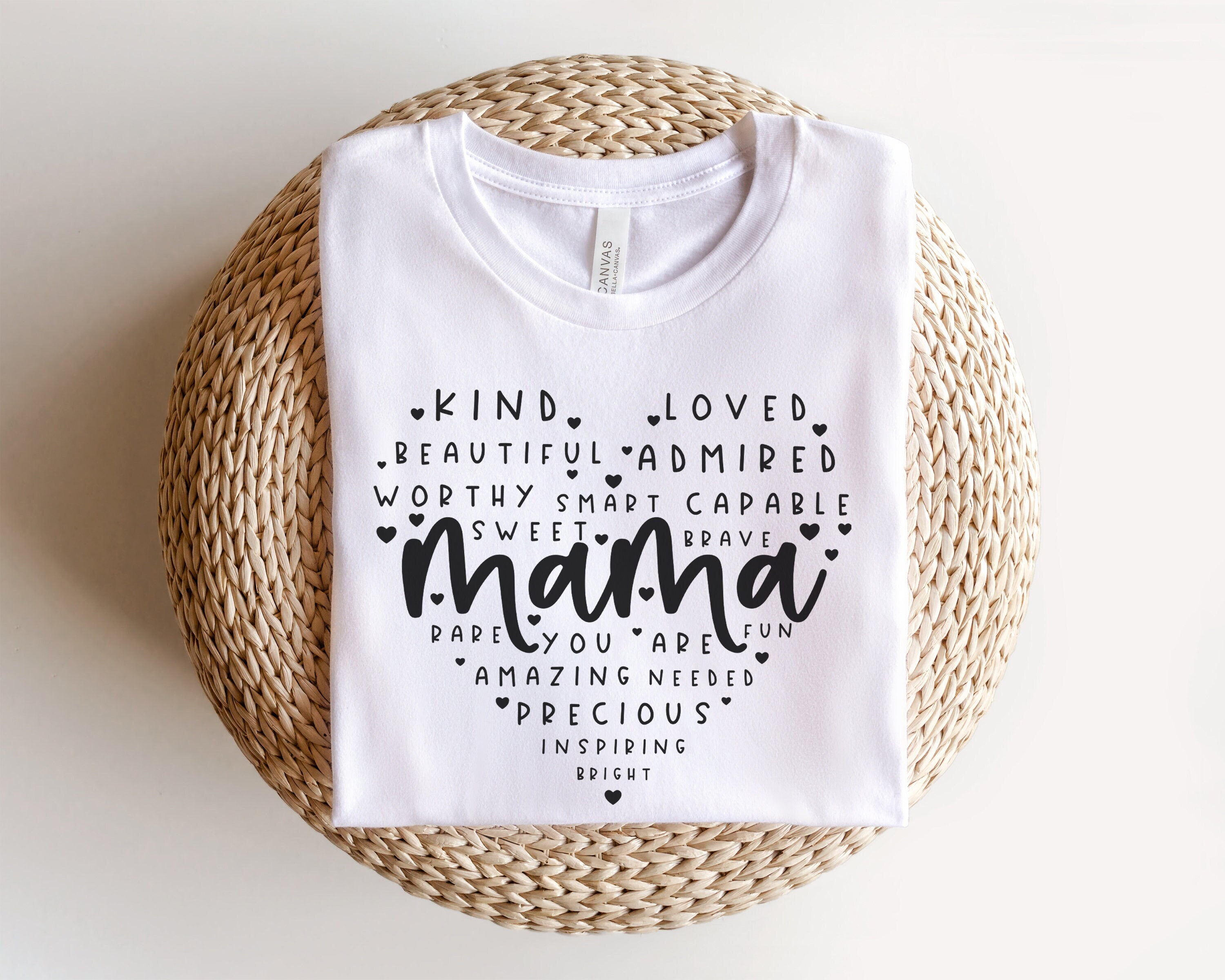 Mama Heart T-Shirt, Mom Shirt, Mama Tee, Premium Tee
