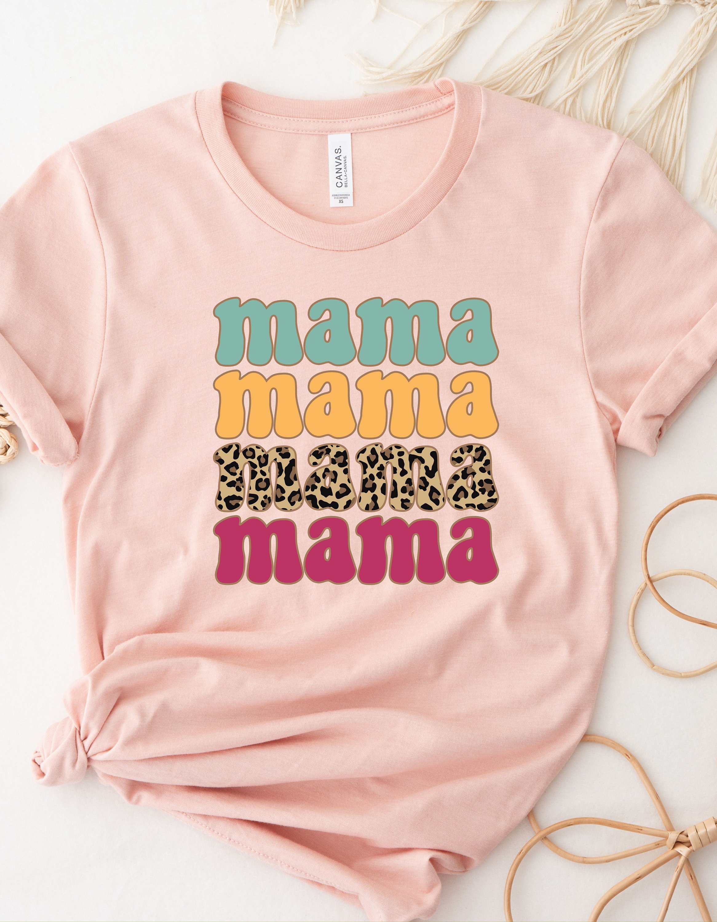 Mama Leopard Shirt A Mother Is Like A Flower Tee Shirt, Mom Shirt, Mama T- Shirt, Premium Shirt