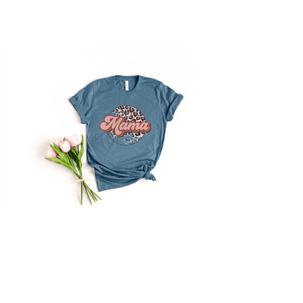 Mama Leopard T-Shirt, Mom Shirt, Mama Shirt, Premium Shirt 1