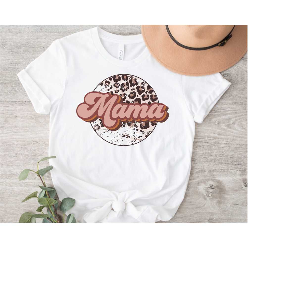 Mama Leopard T-Shirt, Mom Shirt, Mama Shirt, Premium Shirt 26