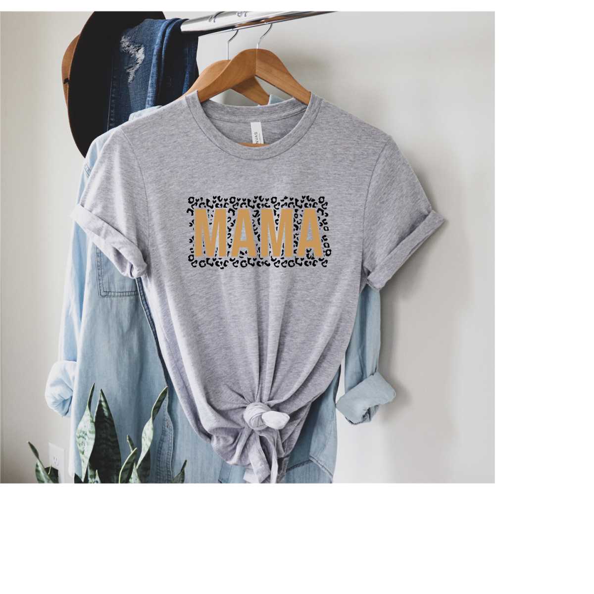 Mama Leopard T-Shirt, Mom Shirt, Mama Shirt, Premium Shirt 27