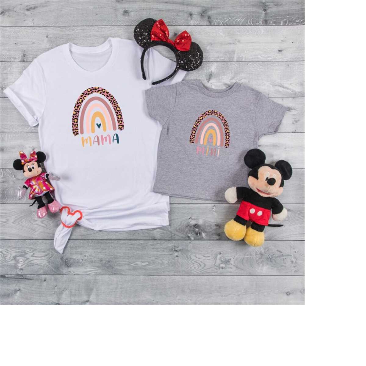Mama Mini Rainbow T-Shirt, Mom Shirt, Mama Shirt,