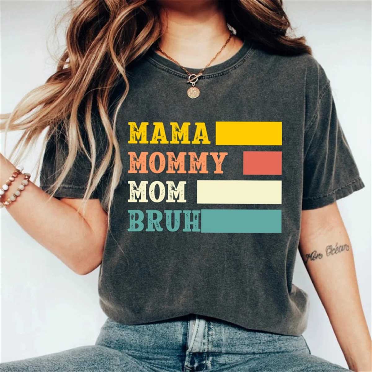 Mama Mommy Mom Bruh T-Shirt, Mom Shirt, Mama Shirt, Mother'S Day Shirt 12