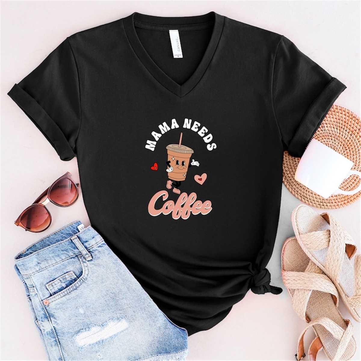 Mama Needs Coffee Shirt, Mom Shirt, Mama Shirt, Premium Shirt 6