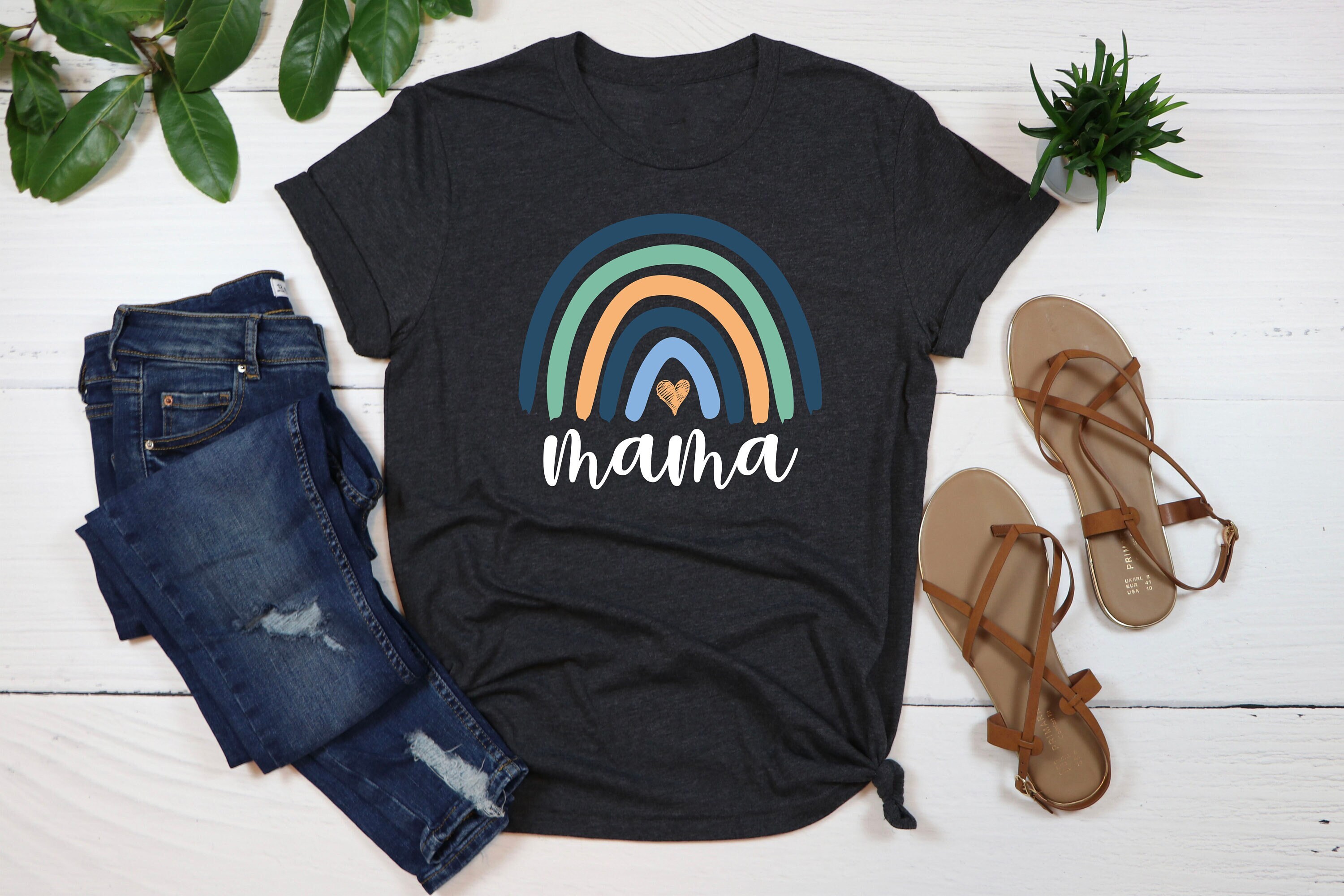 Mama Rainbow Shirt, Mom Shirt, Mama Shirt, Mother's Day Shirt, Premium Shirt