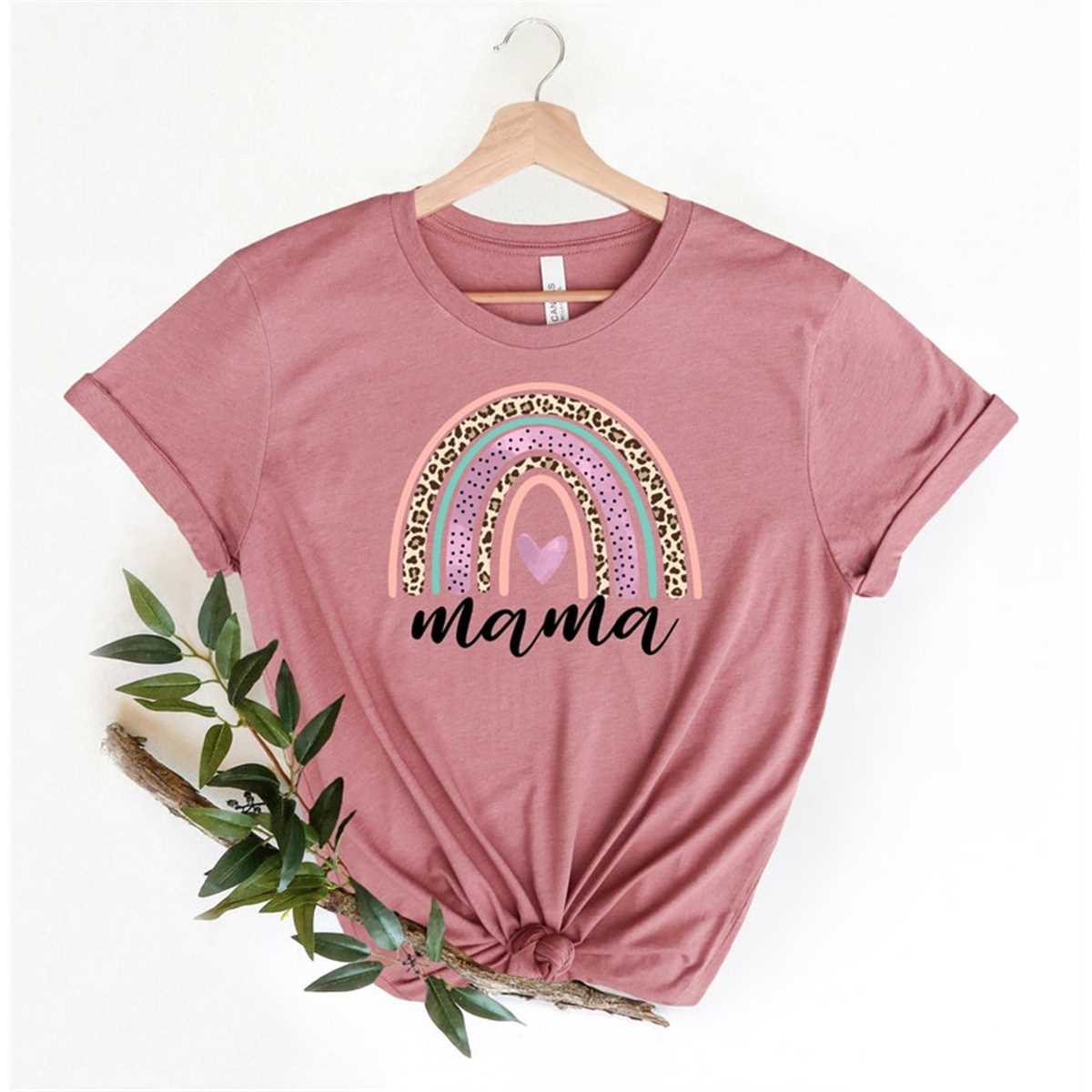 Mama Rainbow T-Shirt, Mom Shirt, Mama Shirt,Mother'S Day Gift