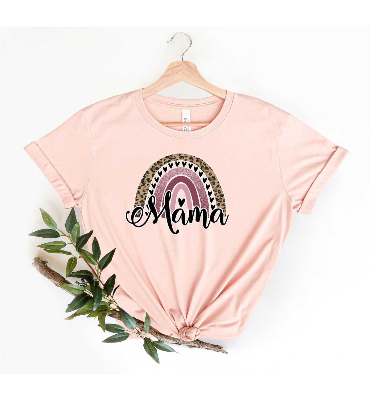 Mama Rainbow T-Shirt, Mom Shirt, Mama T- Shirt, Premium TShirt