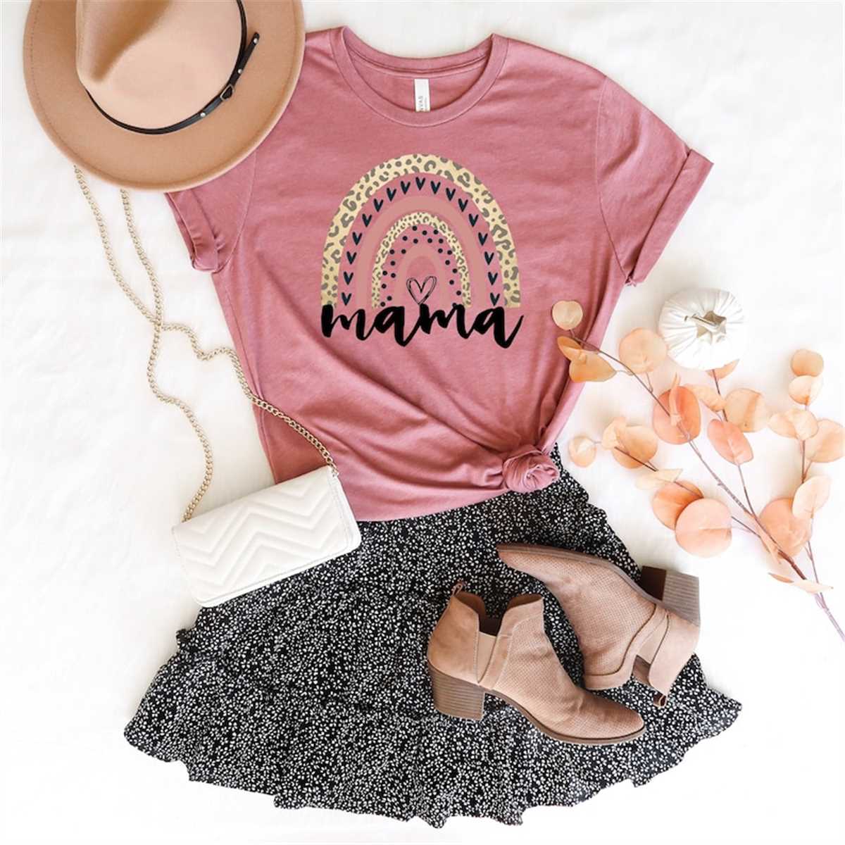 Mama Rainbow T-Shirt, Mom Shirt, Mama Tee, Premium Shirt