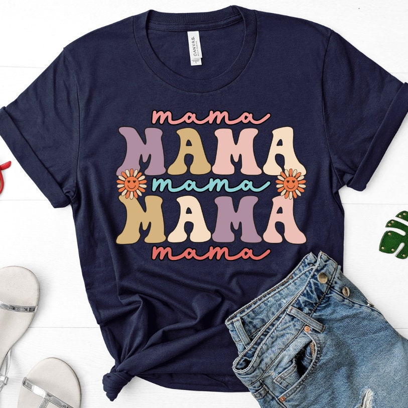 Mama Retro T-Shirt, Mom Shirt, Mama Shirt, Premium Shirt 18