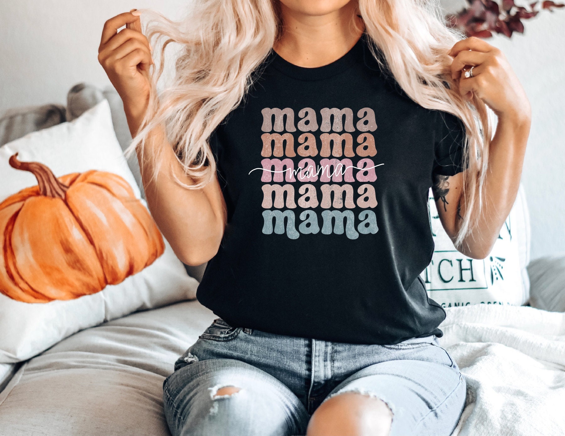 Mama Shirt, Mom Shirt, Mama T- Shirt, Shirt For Mom Mom Tee2024,Mother'S Day Gift