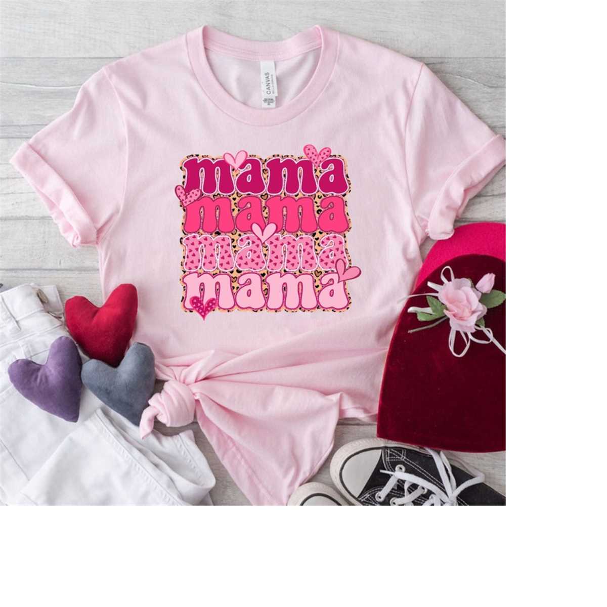 Mama Shirt, Mom Shirt, Mama Tee, Premium T- Shirt
