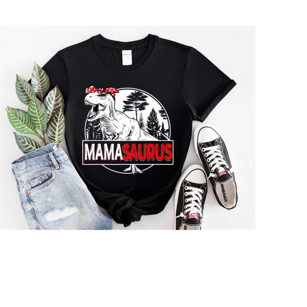 Mamasaurus T-Shirt, Mom Shirt, Mama Shirt, Premium Shirt 7
