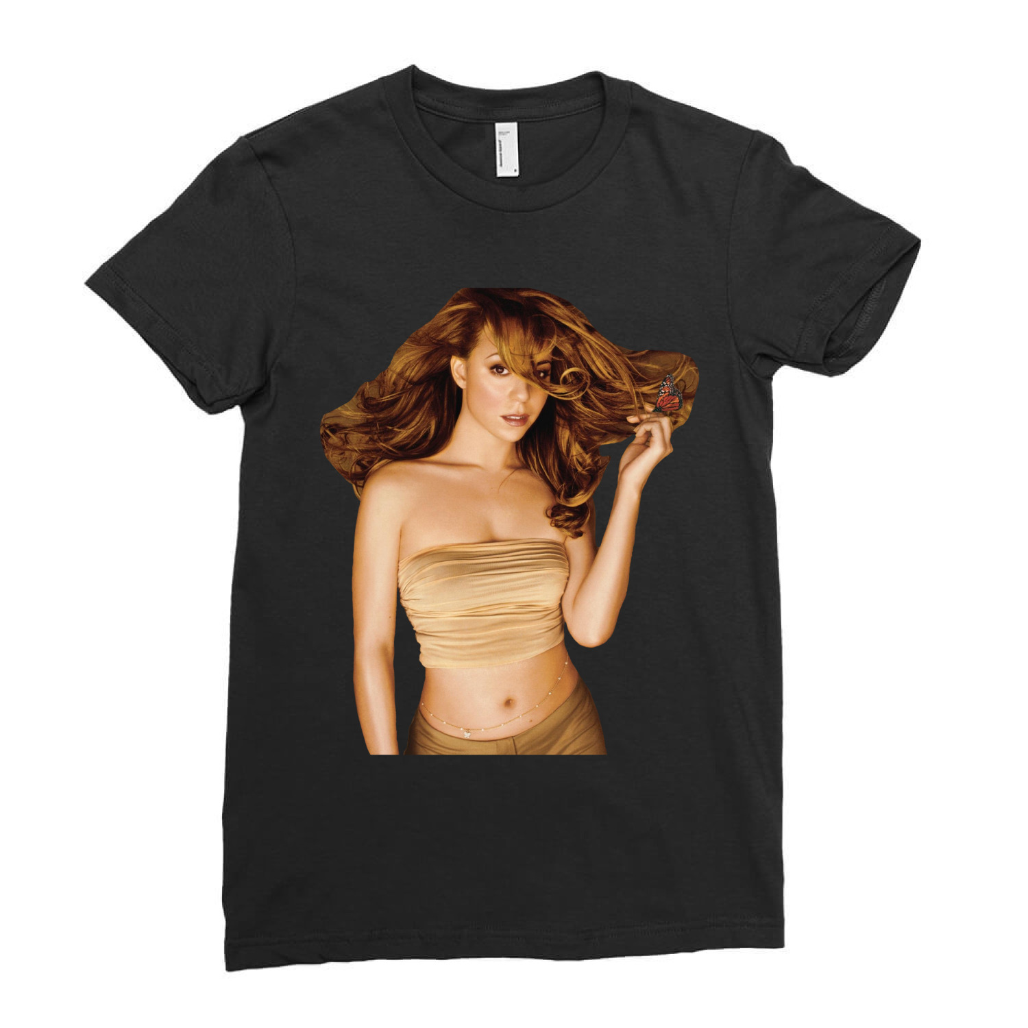 Mariah Carey Woman Cotton Graphic Tee Short Sleeve Tshirt Ladies Fitted T-Shirt, Premium Shirt, Classic Style T-Shirts