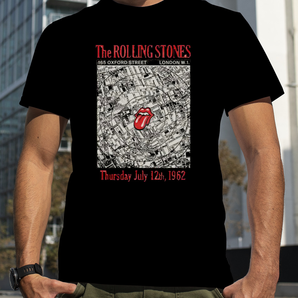 Marquee Club Anniversary Map The Rolling Stones Thursday July 12Th 1962 T-Shirt, Premium Shirt