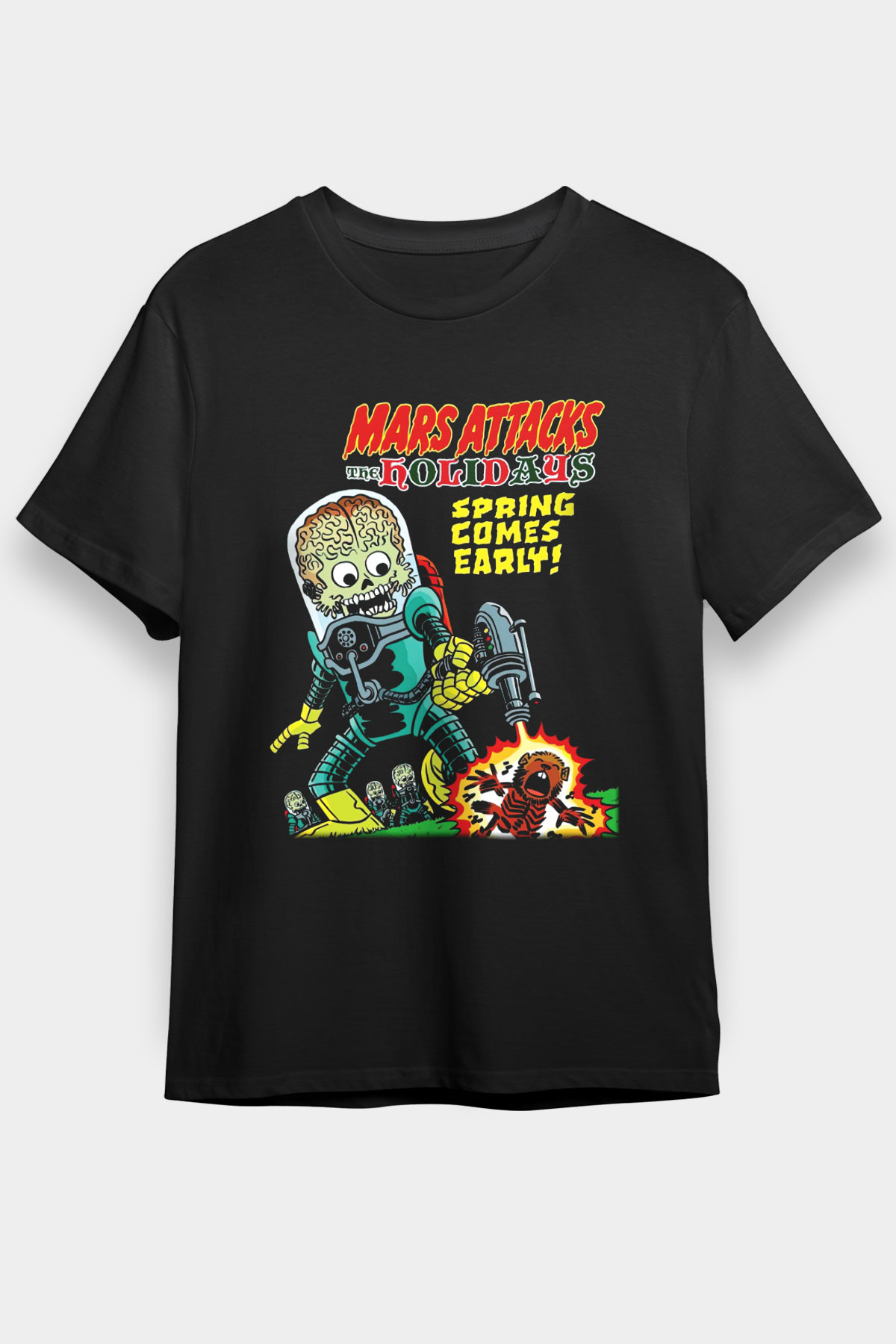 Mars Attacks Black Unisex Graphic T-Shirt, Premium Shirt, Streetwear