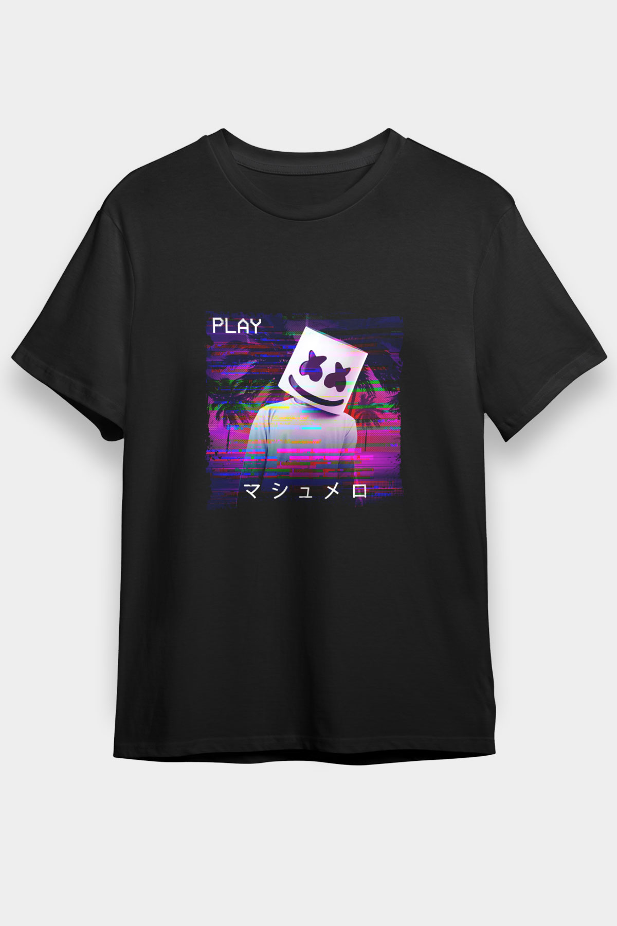 Marshmello Unisex Black Graphic T-Shirt, Premium Shirt, Streetwear