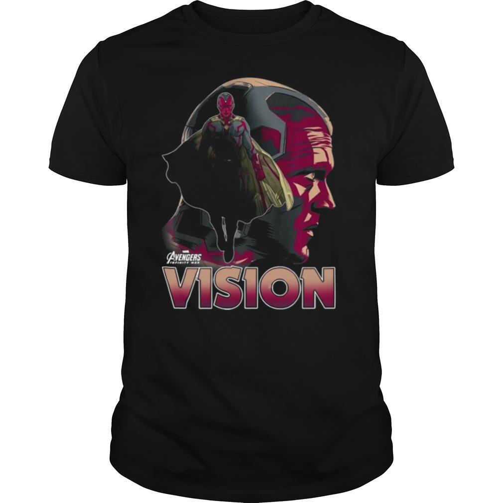 Marvel Infinity War Vision Big Head Profile Shirt, Premium Shirt