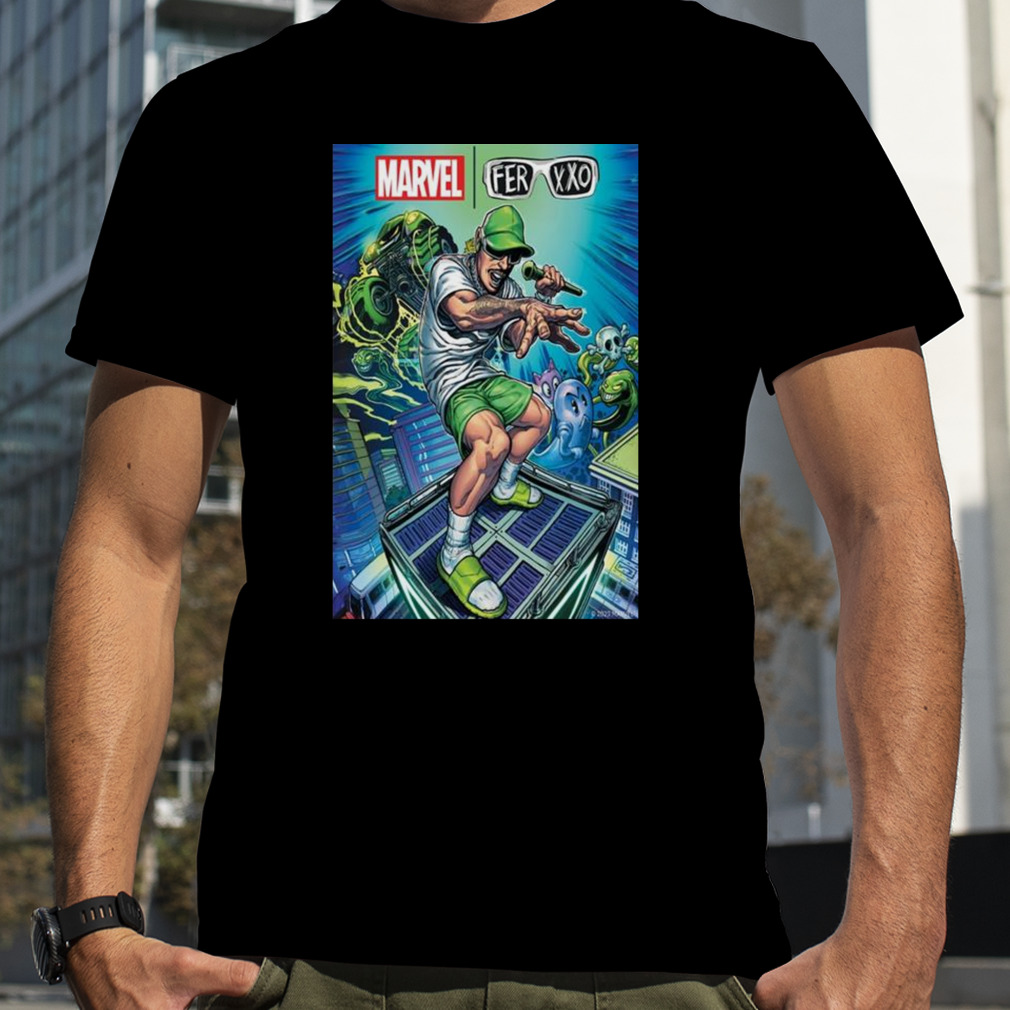 Marvel X Ferxxo Poster T-Shirt, Premium Shirt