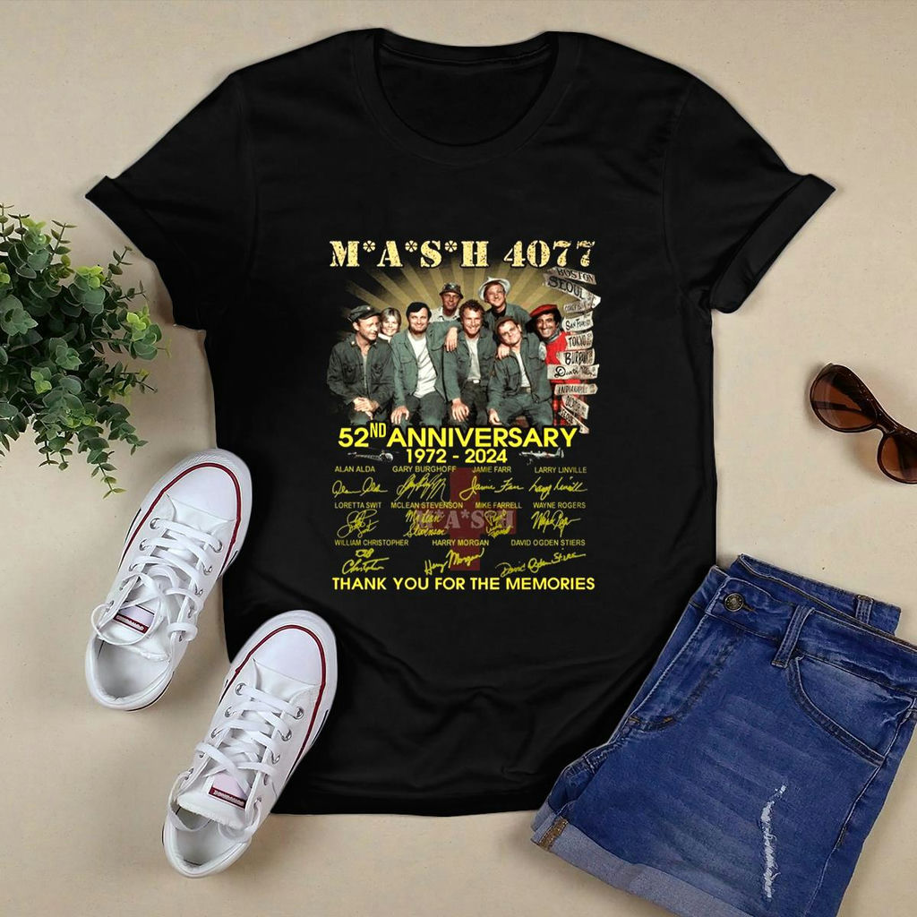 Mash 4077 52Nd Anniversary 1972 2024 Thank You For The Memories Shirt, Premium Shirt