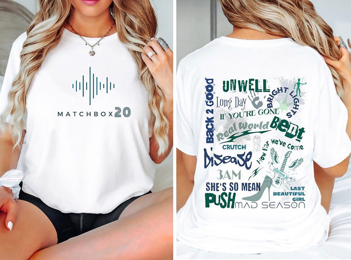 Matchbox 20 Two Sided Concert Shirt, Matchbox 20 Tshirt